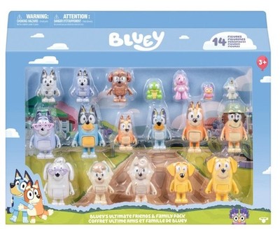 Bluey Friends - Bluey's Ultimate Friends & Family Pack - 14 Figures - New AU
