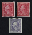 CKStamps: US Stamps Collection Scott#487 489 492 Washington Mint NH OG