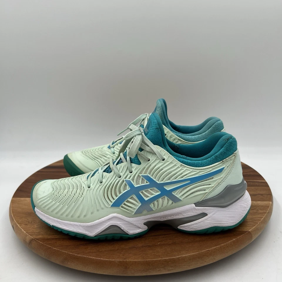 Tenis/pickleball talla 7 Asics para mujer cancha FF 2 bio como nuevo/laguna Foto 3 de 4