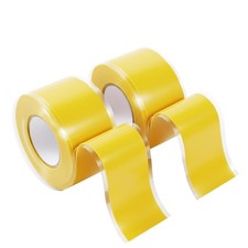 Self Fusing Silicone Tape 2 Rolls 1 in x 10' Yellow Waterproof Rescue Tape Rubbe