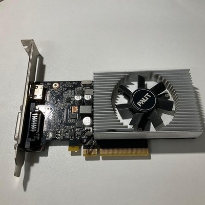 Palit GeForce GT1030 2GB DDR4 Low Profile Graphics Card DVI HDMI Used