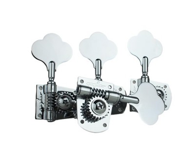 Guyker Bass (4 for Right) Machine Head - 1:21 Ratio Gear Open Frame Tuners Tu...