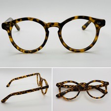 Ellen Tracy Eyeglass Frames , Brown Tan Tortoise Modern Keyhole 46-21-140 France