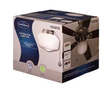 Harbor Breeze Ceiling Fan Opal Glass Light Kit w/ 3 Finishes Brass #0338705