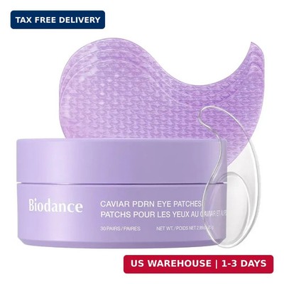 Caviar PDRN Eye Patches, Nourishing Under Eye Patches for Dark Circles, Depuffin