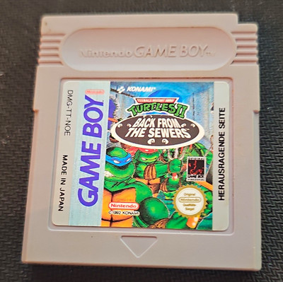 Teenage Mutant Ninja Turtles II: Back From The Sewers Game Boy PAL DMG-TT-NOE
