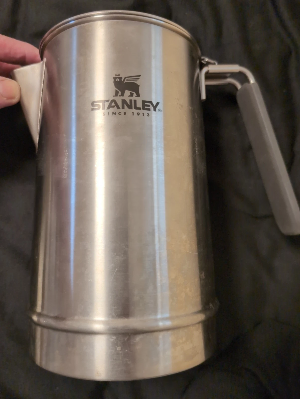 STANLEY Coffee Percolator 1.1QT, Stainless Steel Wide Mouth Coffee Press,Large C