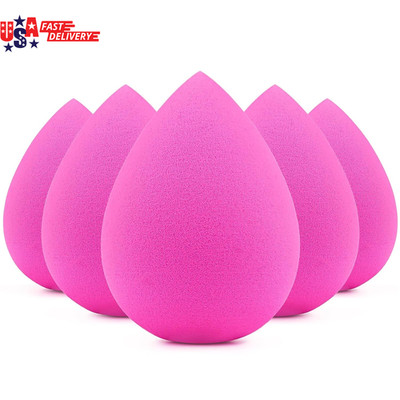 5 Pcs Makeup Sponges, Latex-Free Beauty Sponge for Flawless Liquid, Cream, and P