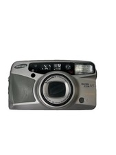 Samsung Maxima Zoom 145 Panorama 35mm film camera AF 38-145 zoom lens Silver