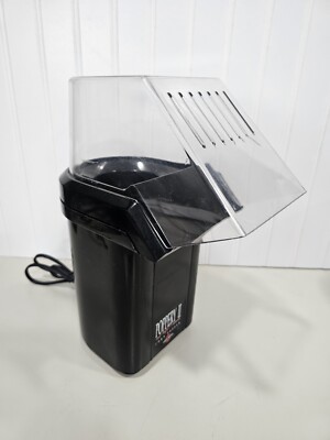 West Bend Poppery II Hot Air Popcorn Popper, Black Tested Working Good Clean 
