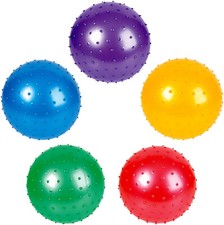 7" Knobby Balls Assorted Colors 5 Pack Playground balls
