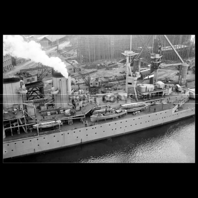 Photo B.003310 HMS REPULSE ROYAL NAVY BATTLECRUISER 1916 BATTLESHIP WW1