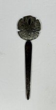Vintage Metzke Pewter Sand Dollar Letter Opener USA Made