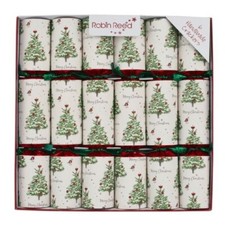 Robin Reed 12" Crackers, Classic Christmas Tree Design - Box of 6 (62405)