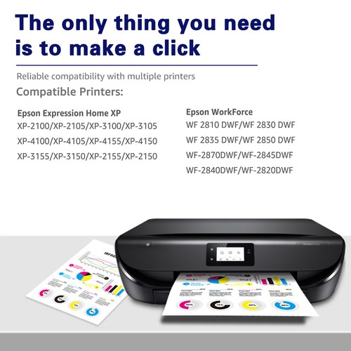2-12x Patronen für Epson 603XL XP3100 2100 2105 3105 4100 4105 WF-2810 2835 2850 - Bild 6 von 18
