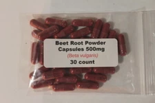 Beet Root Powder Capsules (Beta vulgaris rubra) 500mg - 30 count