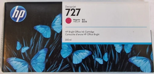 HP 727 F9J77A Tintenpatrone Magenta 300ML Designjet T930 T1530 T2530 MHD 10-2024