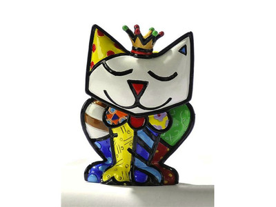 ROMERO BRITTO MINIATURE FIGURINE: ''PRINCESS'' CAT * NEW *