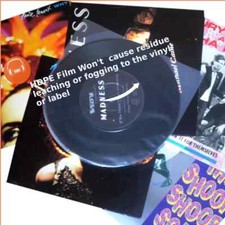 50 7" Inch Single Vinyl Inner Anti Static Record Sleeves Plastic 45 Rpm Covers