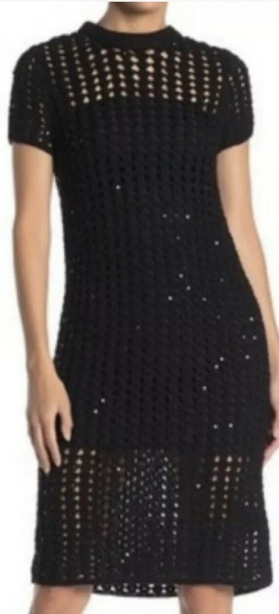 all saints black mesh dress Alyse Crochet Open Knit Sequins Sz S Sassy Shortcake Cloud Away and adjustable straps Shoe Size:9 US BOOTS