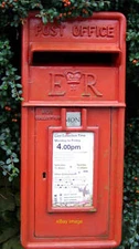 Photo 6x4 Close up, Elizabeth II postbox on the B6478, Wigglesworth Postb c2016