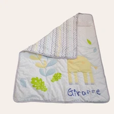Giraffe Animals Baby Boy Girl Nursery Quilt bedding Zoo Optima Baby