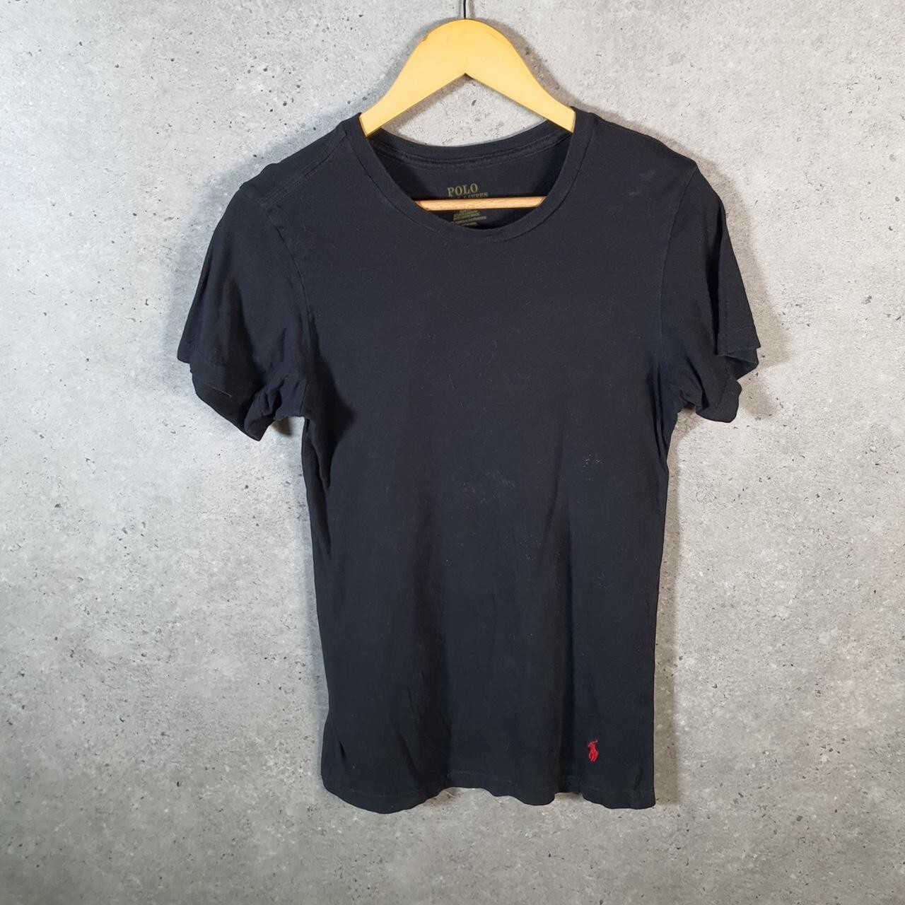 Polo Ralph Lauren vintage uomo piccola nera ricamata pony slim fit