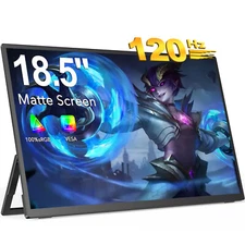 UPERFECT Portable Monitor 18.5" Screen Extender 120Hz Gaming Monitor w/ Speaker