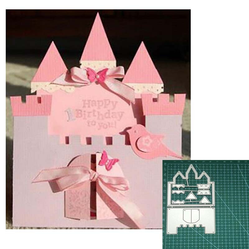 Castle Metal Cut Dies for Scrapbooking Albums and Decor Stencils