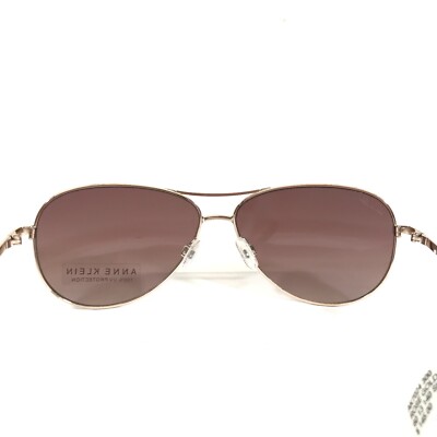 Anne Klein Sunglasses AK7024 780 Rose Gold Brown Tortoise  display picture 2