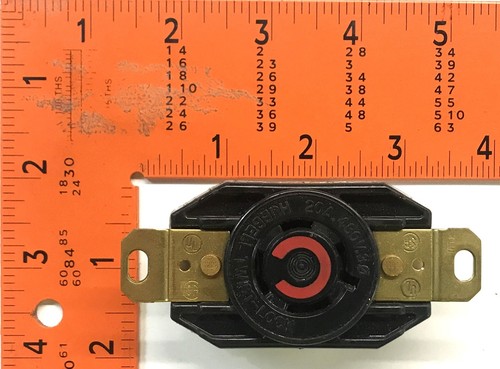Hubbell 3-Phase Twist-Lock Receptacle HBL2430 NOS - Picture 6 of 6
