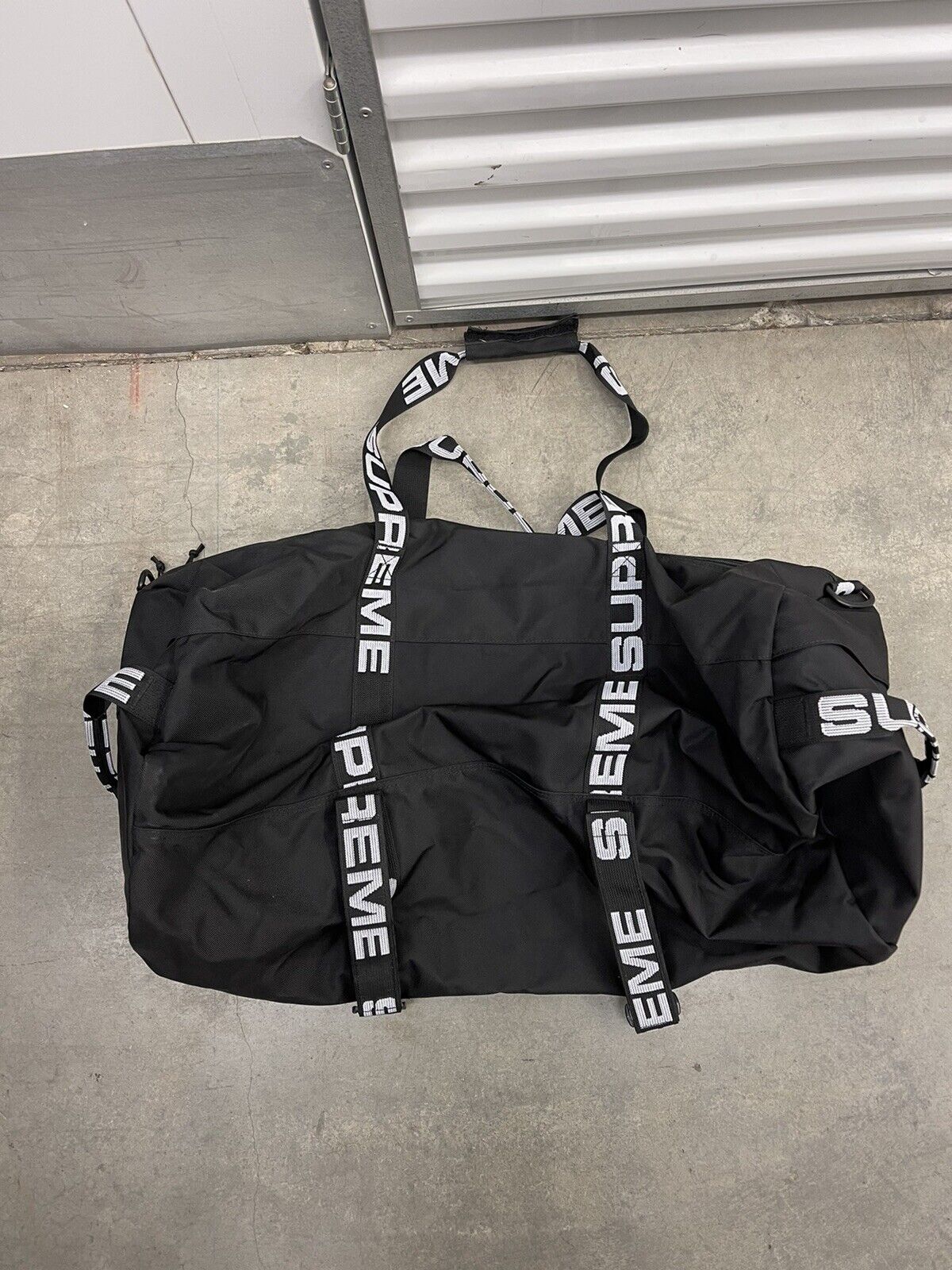 Rare 100% Authentic Supreme Cordura Duffle Bag SS17 2017 Black OS