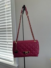 DKNY Gansevoort Quilted Chain Shoulder Bag Quilted Lamb Nappa Leather
