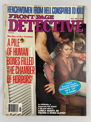 Front Page Detective Magazine, May 1984, Vintage True Crime Stories, Pulp