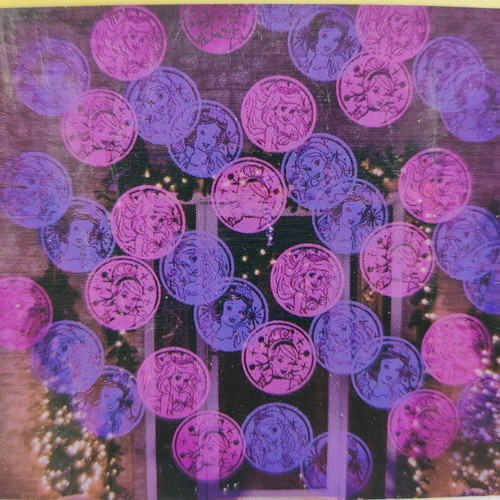 2 Disney Princess Magic Holiday Pink Purple Motion LED Projection Spotlight - Picture 14 of 14