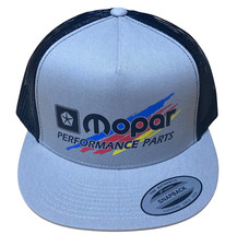 MOPAR PERFORMANCE PARTS GRAY BLACK TRUCKER HAT PLYMOUTH DODGE HEMI 440 340 426