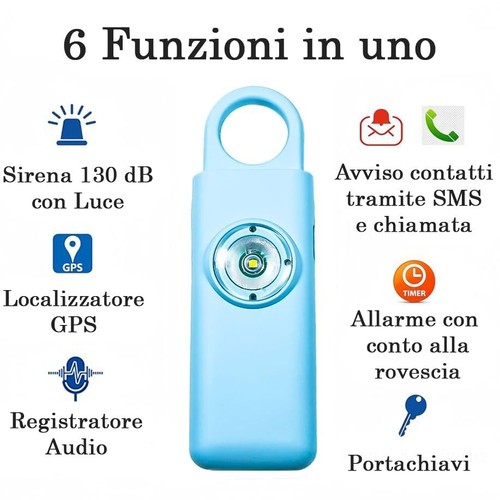 Portachiavi SOS con Chiamata d'Emergenza, GPS e Allarme - Sicurezza Ovunque! - Foto 4 di 44