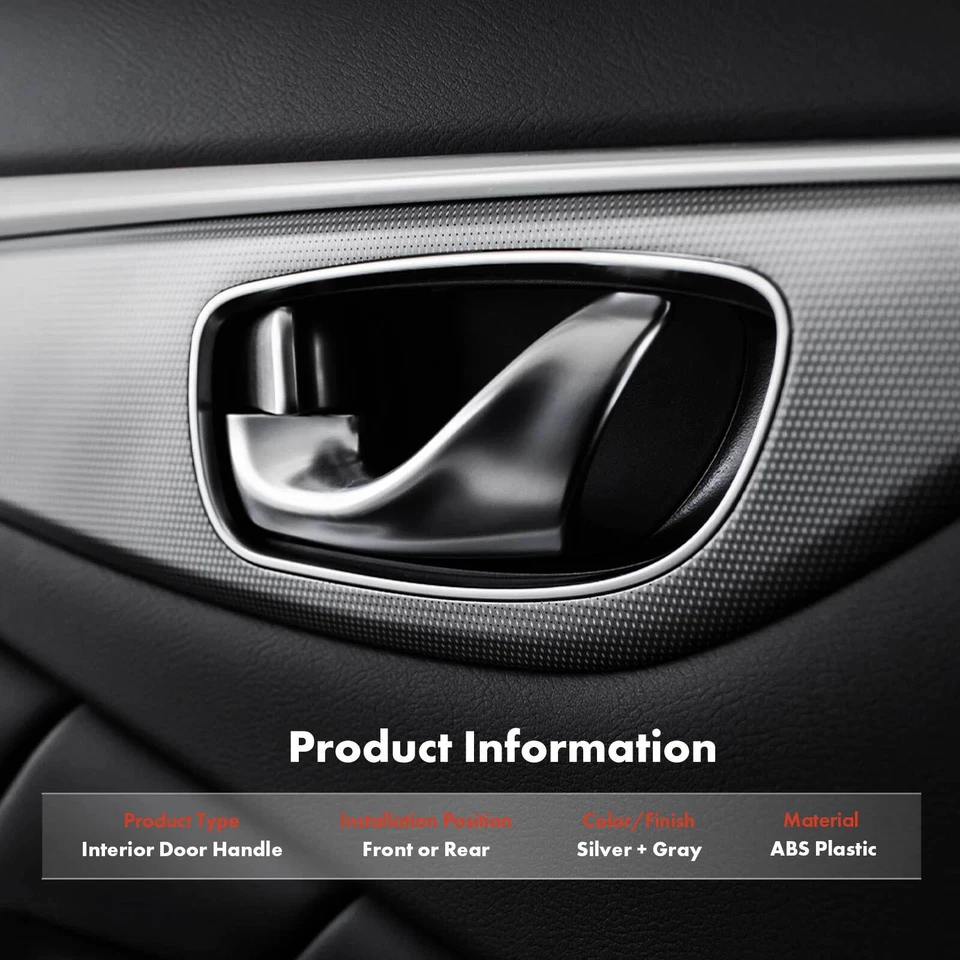 Manija de puerta interior delantera o trasera 2 piezas para Dodge Durango Dakota Chrysler Aspen Foto 2 de 4