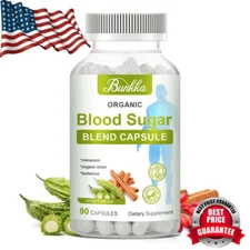 Blood Sugar Blend Capsules Berberine & Cinnamon 20 Herbs Complex 120 Pills
