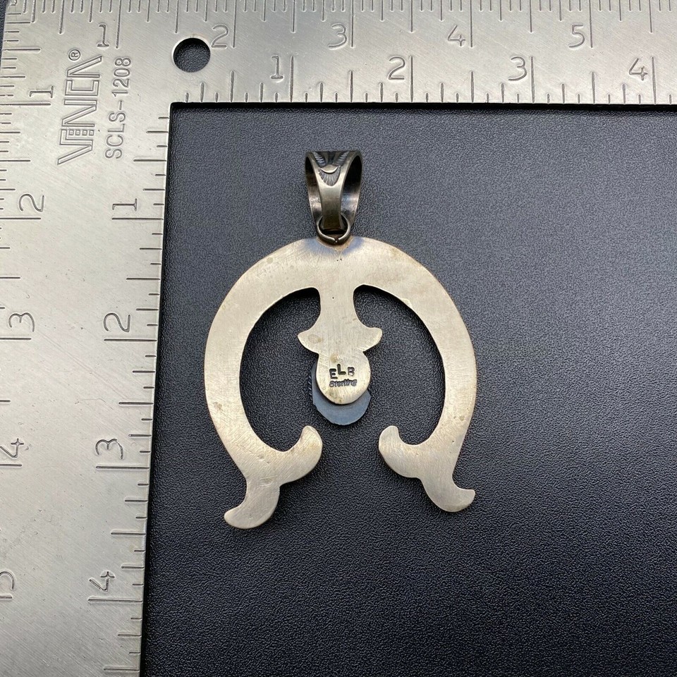 Vintage Navajo Native Emma Bonney Turquoise Sterling Silver Pendant eBay