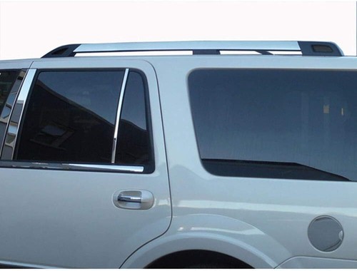 Stainless Steel Roof Rack Trim 2p kit (fits: 2015-2017 Ford Expedition 4DR/SUV) - Picture 2 of 5