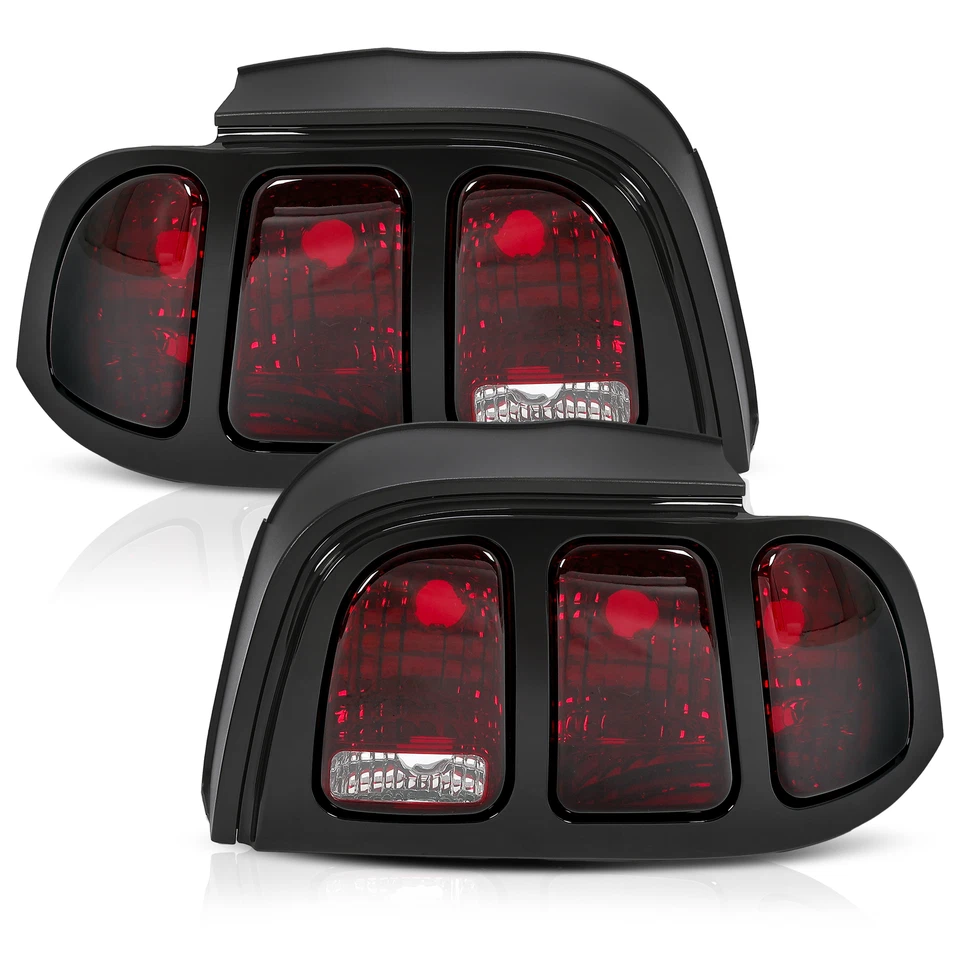 New Brake Tail Lights Lamps For Ford Mustang 1996-1998 Driver & Passenger Side Foto 3 de 4