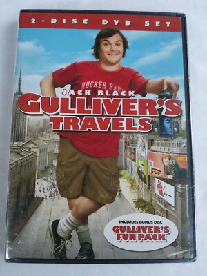 Gullivers Travels (DVD 2011 2-Disc Set W/screen) Jack Black NEW Sealed Free Ship