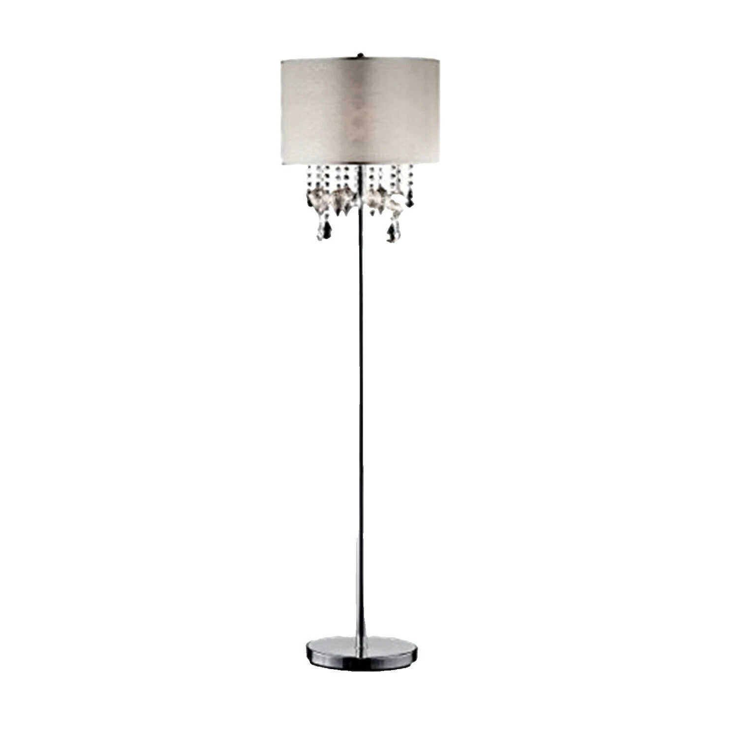 Chrome White Lamp Shades