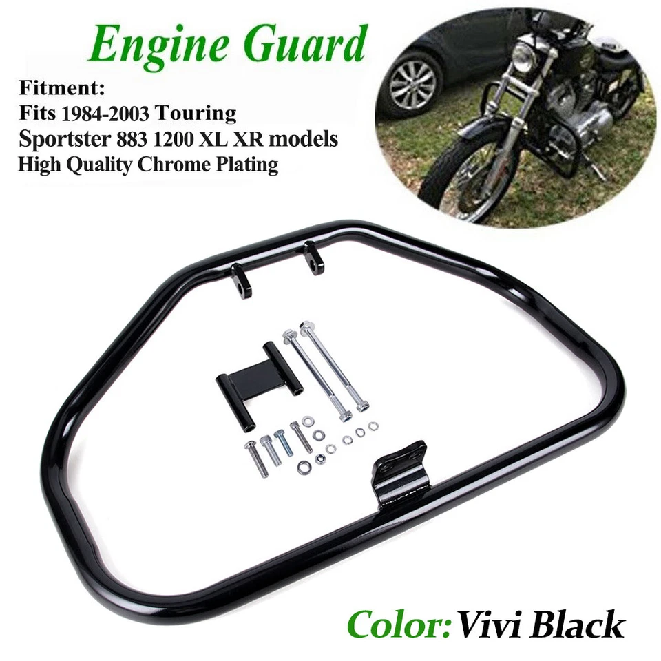 Barra de choque protectora de motor de carretera apta para Harley Sportster 883 1200 XL XR1000 84-03 Foto 3 de 4