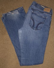 Womens HOLLISTER CALI Flare Stretch Distresse...