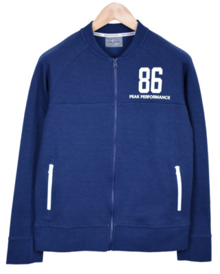 Peak Performance Tech Z J Sweatshirt Herren Klein Bomber Typ Zip Taschen 86 Logo
