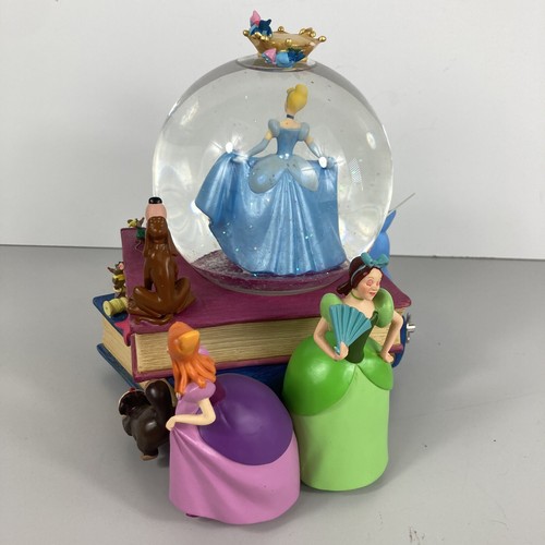 Disney Cinderella Musical Snow Globe Books A Dream Is A Wish Your Heart Makes - Picture 4 of 24