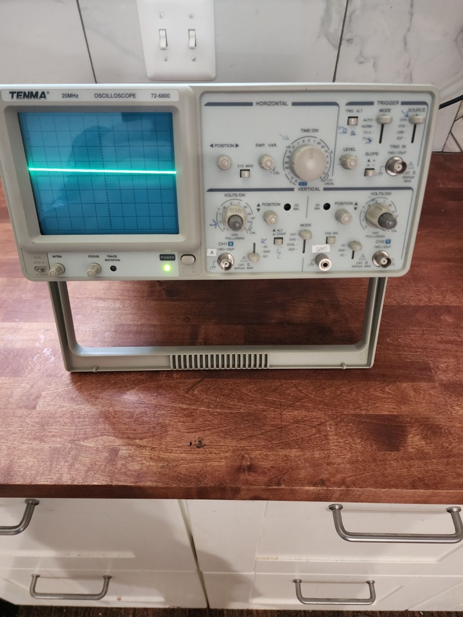 TENMA 72-6800 2 Channel Oscilloscope 20Mhz Two 2 Channel Analog