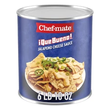 Que Bueno Spicy Nacho Cheese Sauce, Jalapeno Queso, Canned Food, (#10 Can Bulk)